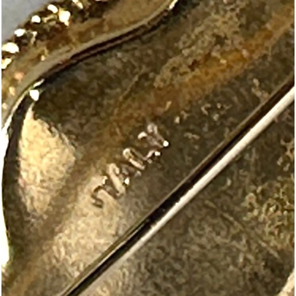 Vintage Micro Mosaic Guitar Brooch Italy Floral Design - Picture 4 of 5